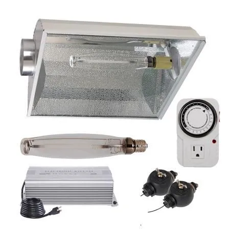 1000 Watt HPS Grow Light Air Cooled Hood Ballast Kit