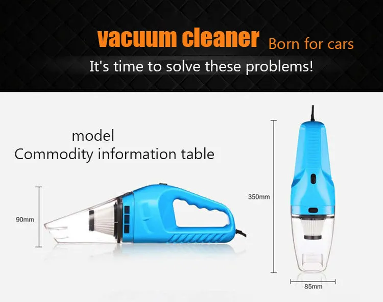 12V Mini Car Vacuum Cleaner