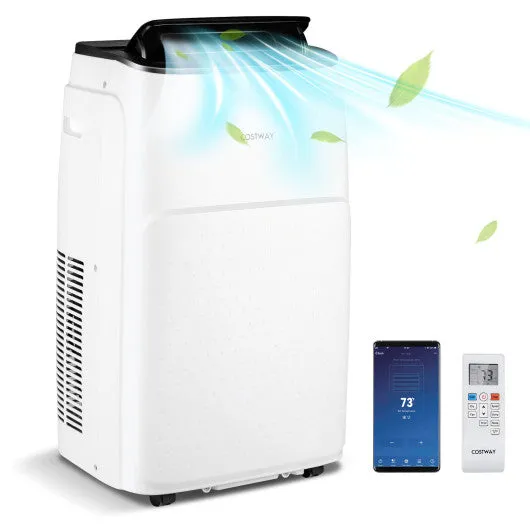 13000 BTU Portable 4-in-1 Air Conditioner with App and Voice Control-White