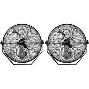 18 Inch Industrial Wall Mount Fan, 3 Speed Commercial Ventilation Metal Fan