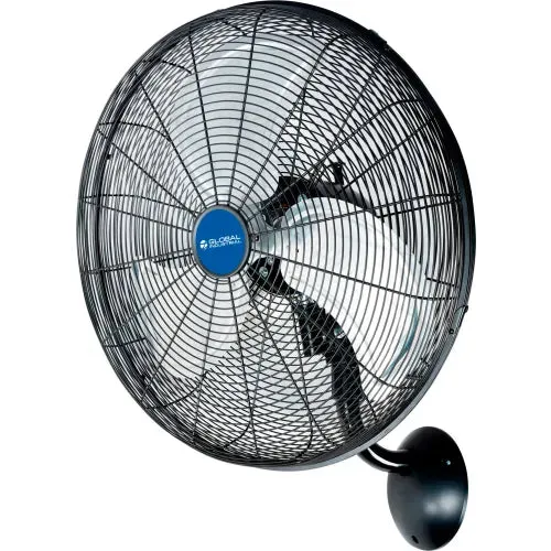 20" Industrial Wall Mounted Oscillating Fan, 5,250 CFM, 1/6 HP