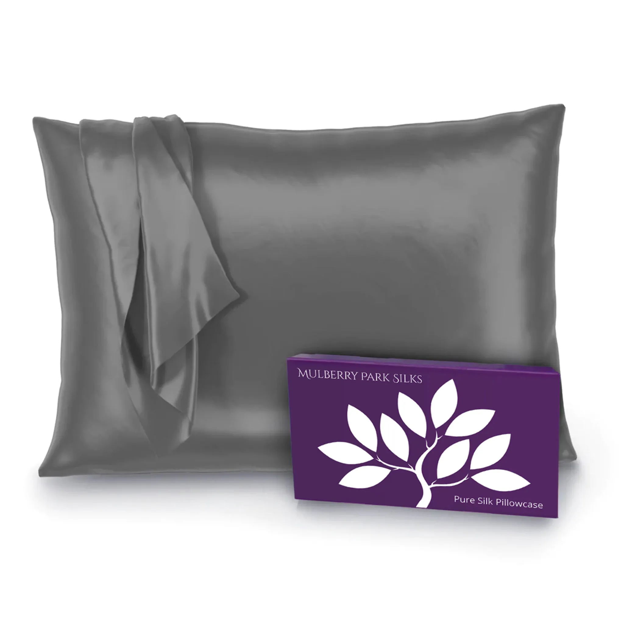 22 Momme Silk Pillowcase - Gunmetal