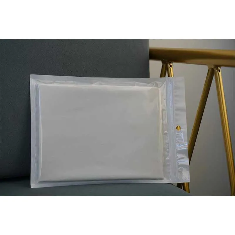 22 Momme silk pillowcase - Queen - Hidden Zip - White