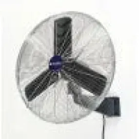 24" Oscillating Wall Mount Fan, 3 Speed, 7525 CFM, 1/4 HP, 1 Phase