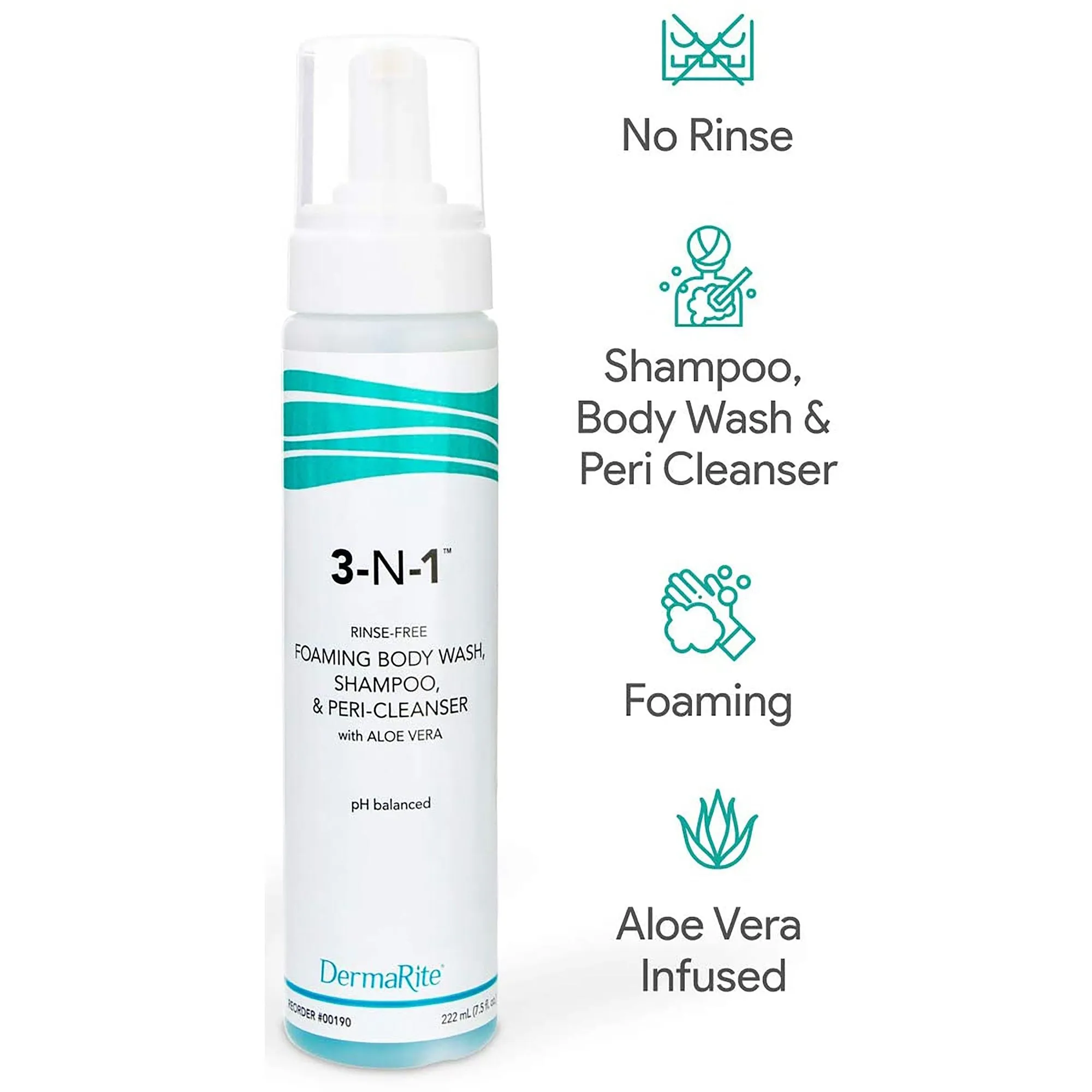 3-N-1™ Scented Cleansing Foam® Body Wash, 7.5 oz. Pump Bottle, 1 Case of 12