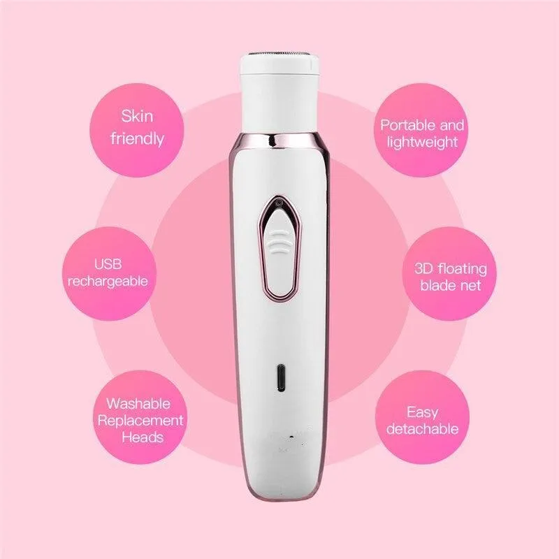 4 in 1 Electric Women Epilator Bikini Body Armpit Electric USB