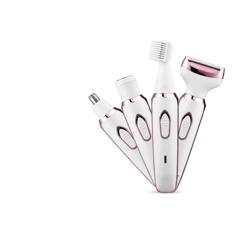 4 in 1 Electric Women Epilator Bikini Body Armpit Electric USB