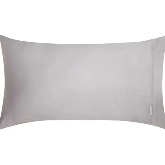 400TC Egyptian Cotton Sateen PEWTER KING SIZE Pillowcase by Logan and Mason Platinum