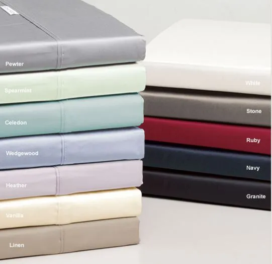 400TC Egyptian Cotton Sateen SPEARMINT Sheet Set by Logan and Mason Platinum