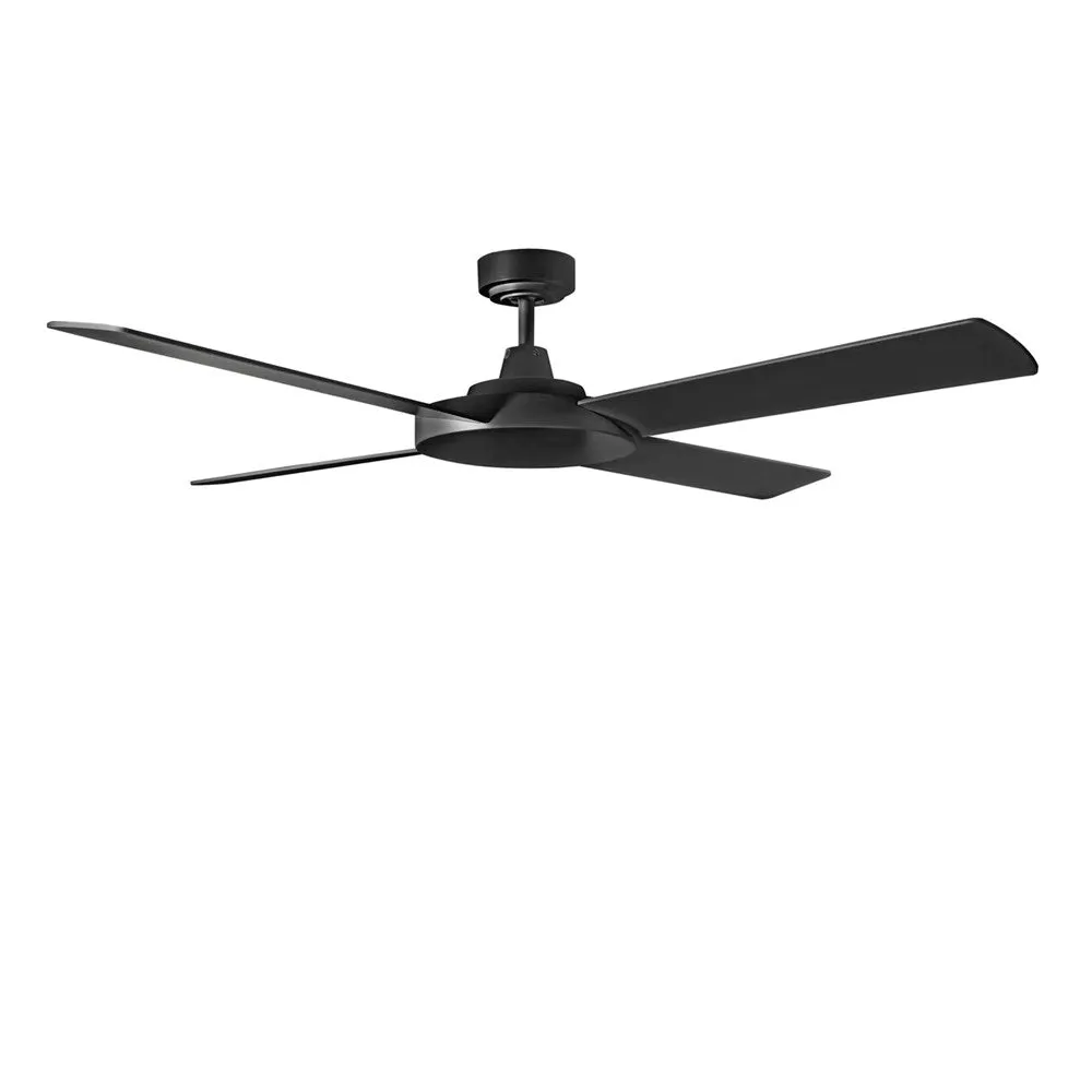 52" Razor AC Ceiling Fan Brushed Aluminium, Matt Black MRF134 Martec Lighting