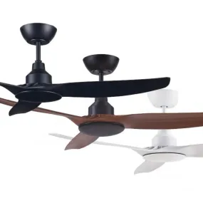 52" Skyfan DC Ceiling Fan w/ 3 Blades in Black, Teak or White SKY1303BL, SKY1303TK, SKY1303WH