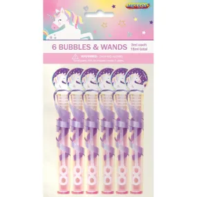 6 BUBBLES & WANDS - UNICORN