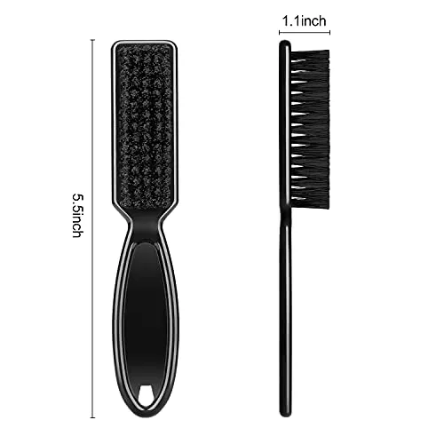 6 Pieces Barber Blade Cleaning Brush Clipper Cleaning Nylon Brush Clipper Cleaner Brush Cleaning Clipper Styling Brush Tool for Men(Red/Black)