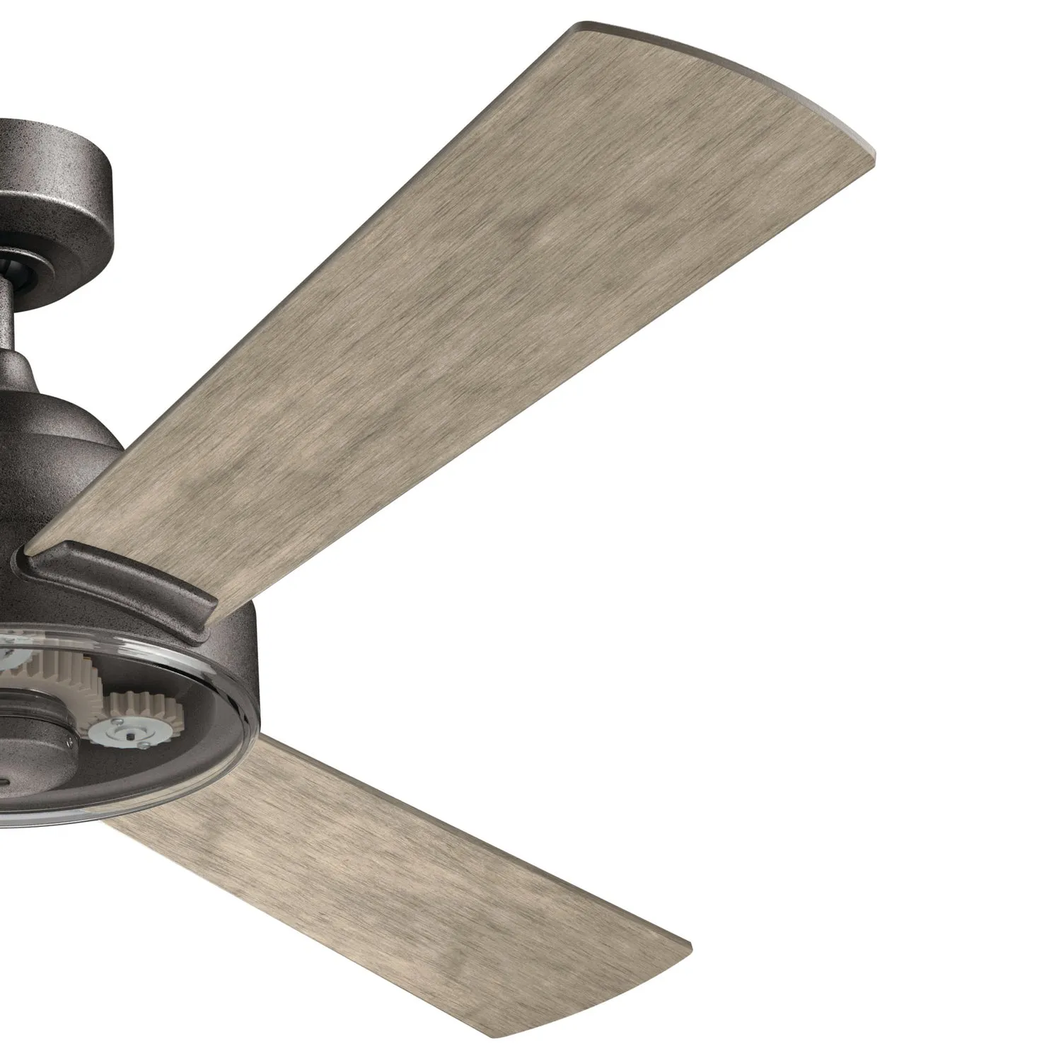 60"Ceiling Fan from the Pinion Collection in Anvil Iron Finish by Kichler