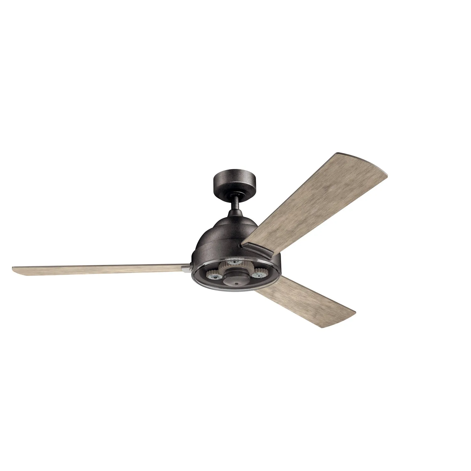 60"Ceiling Fan from the Pinion Collection in Anvil Iron Finish by Kichler