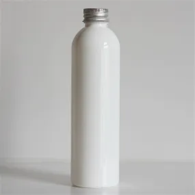 8 oz White PET Bullet Bottle with 24-410 Neck