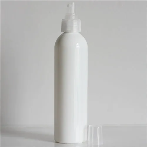 8 oz White PET Bullet Bottle with 24-410 Neck