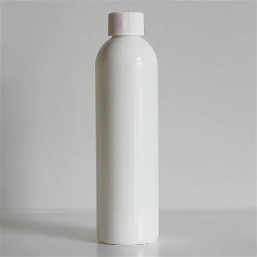 8 oz White PET Bullet Bottle with 24-410 Neck