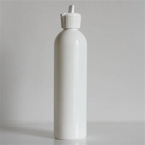 8 oz White PET Bullet Bottle with 24-410 Neck