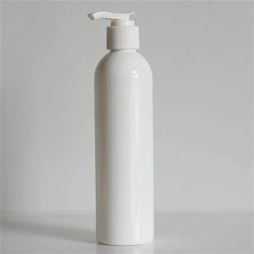 8 oz White PET Bullet Bottle with 24-410 Neck