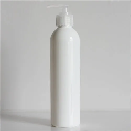 8 oz White PET Bullet Bottle with 24-410 Neck