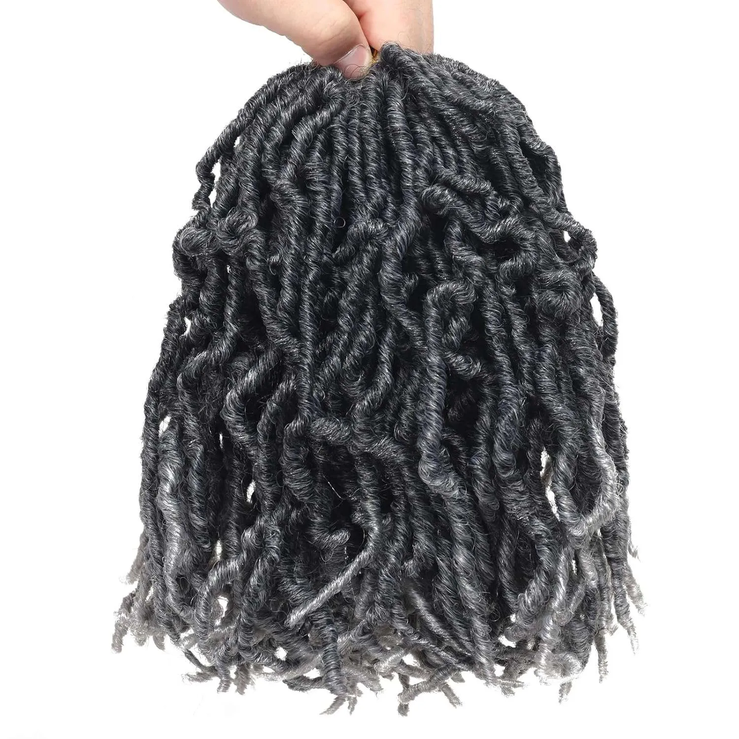 8 Packs Short Faux Locs Crochet Hair - 120 Strands