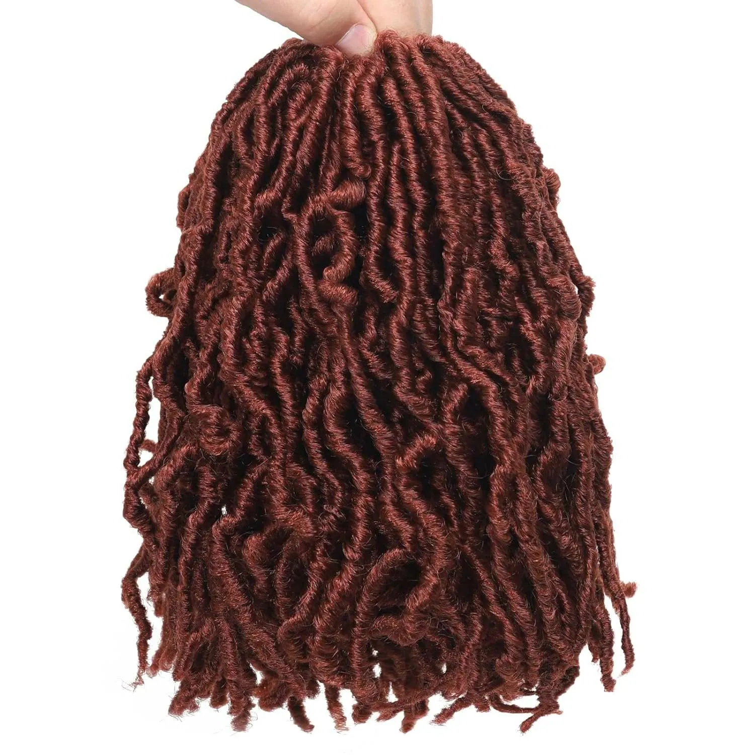 8 Packs Short Faux Locs Crochet Hair - 120 Strands