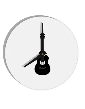 Acoustic Guitar Cool Musician 10 InchRound Wall Clock  by TooLoud