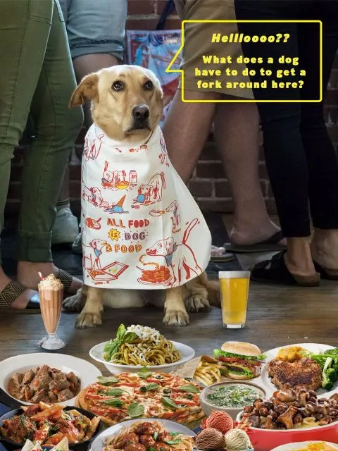 All Food Is Dog Food Dish Towel