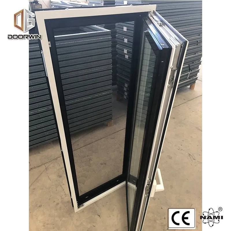 Aluminum double opening sides casement window with mosquito screen