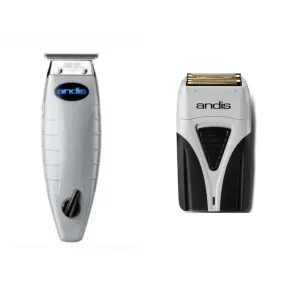 Andis 2pc Cordless Combo – Cordless T-Outliner, Cordless Foil Shaver Plus