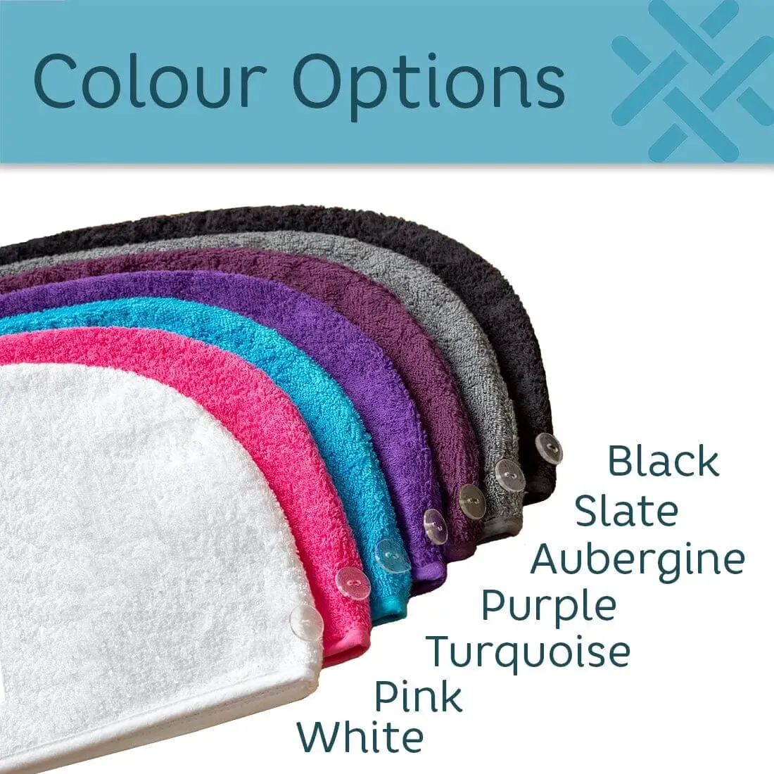 Aztex Luxury Hair Turban Towel Washing My Hair Logo