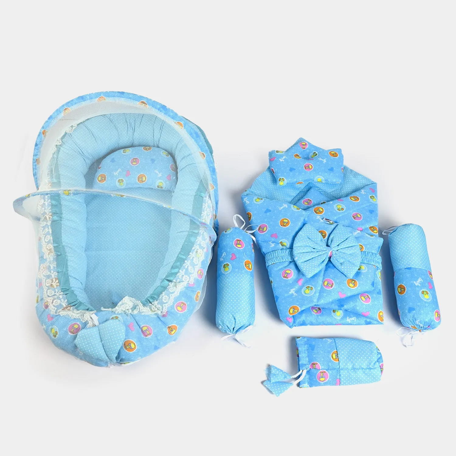 Baby Snuggle Bed Set 9pcs | Blue