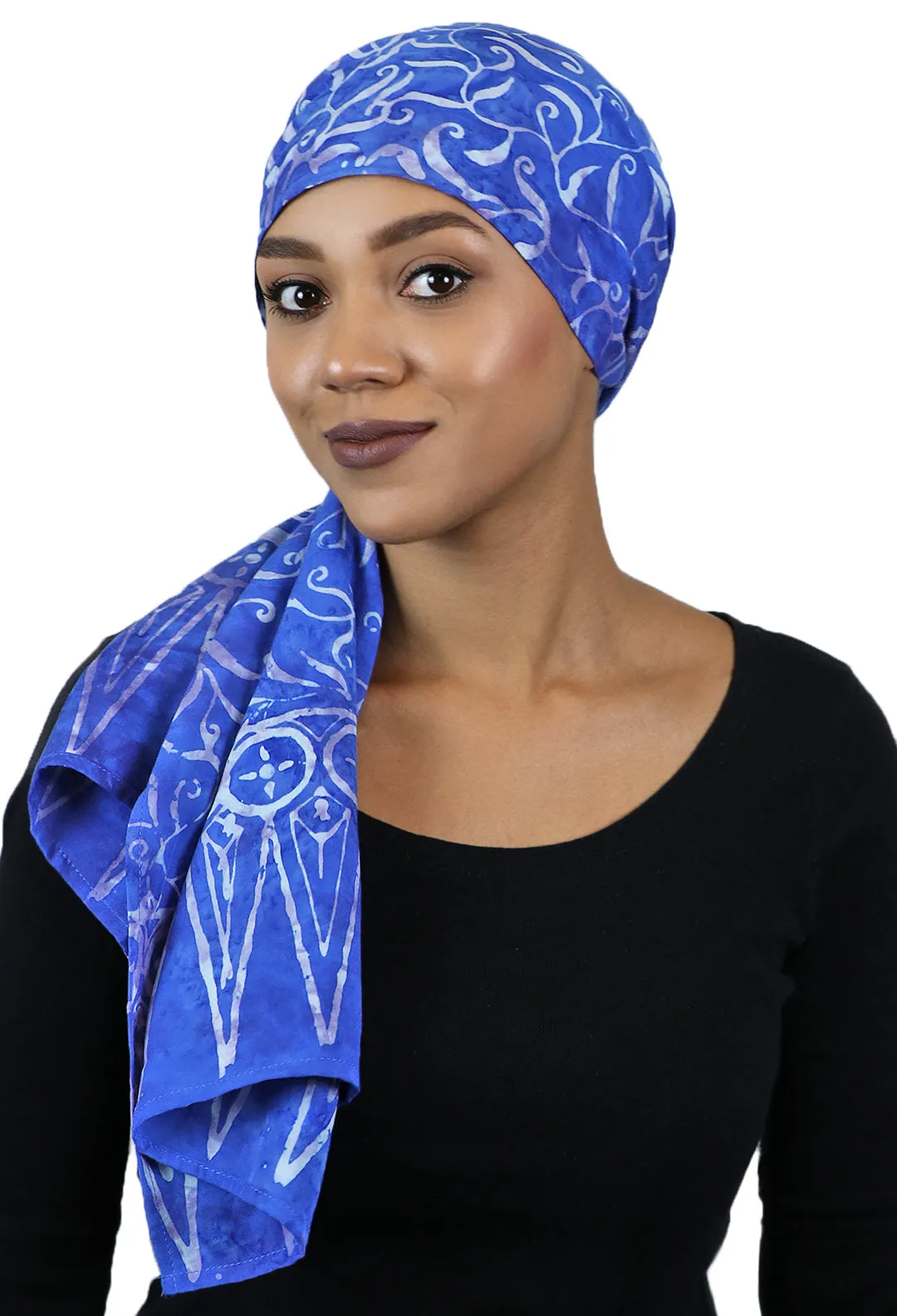 Bali Batik Head Wrap For Women Chemo Scarf Rayon 15" X  60" ALL COLORS