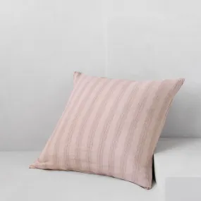 Basix Stripe European Linen Pillowcase - Rosa/Floss