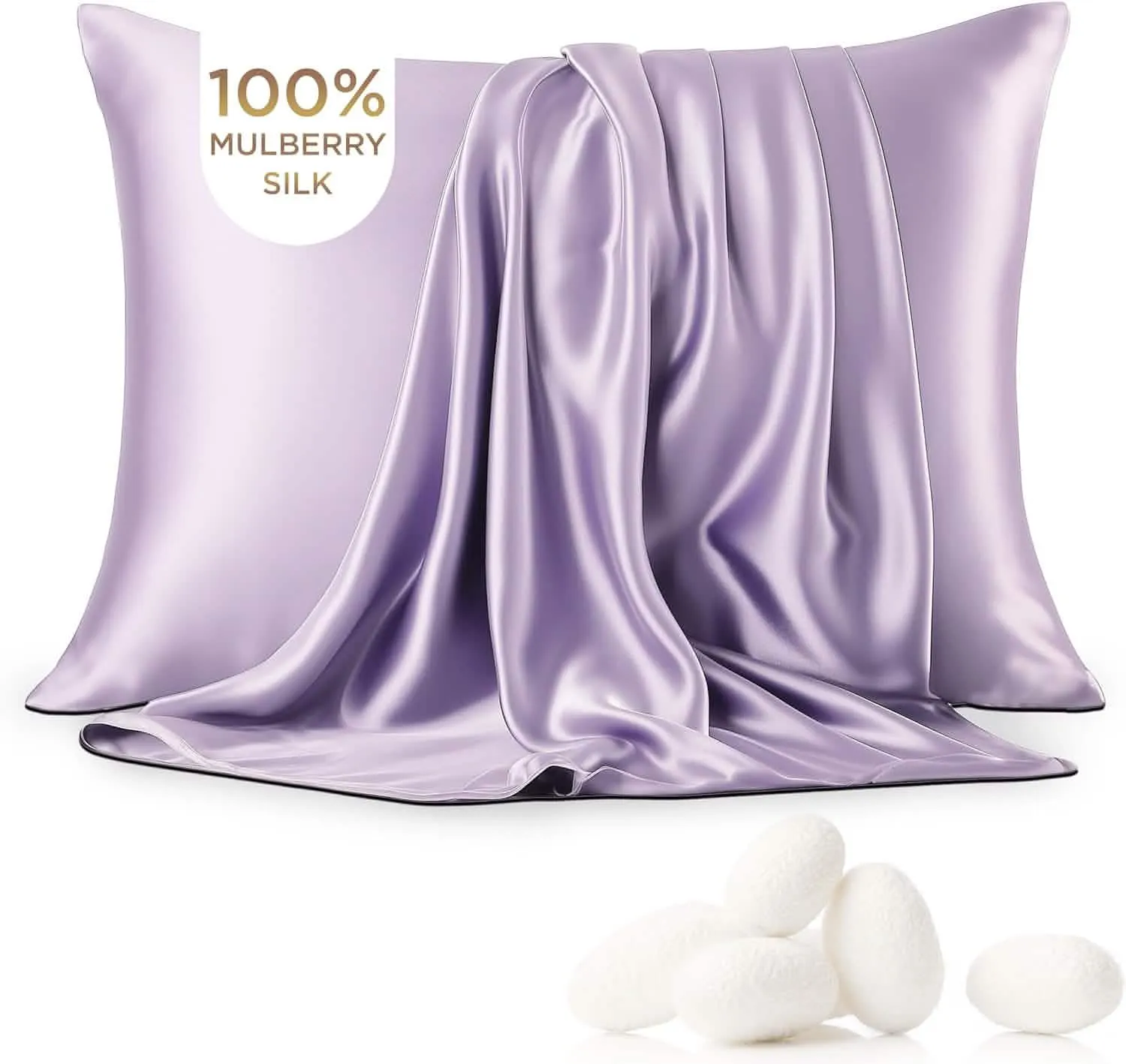 Bedsure Mulberry Silk Pillowcase