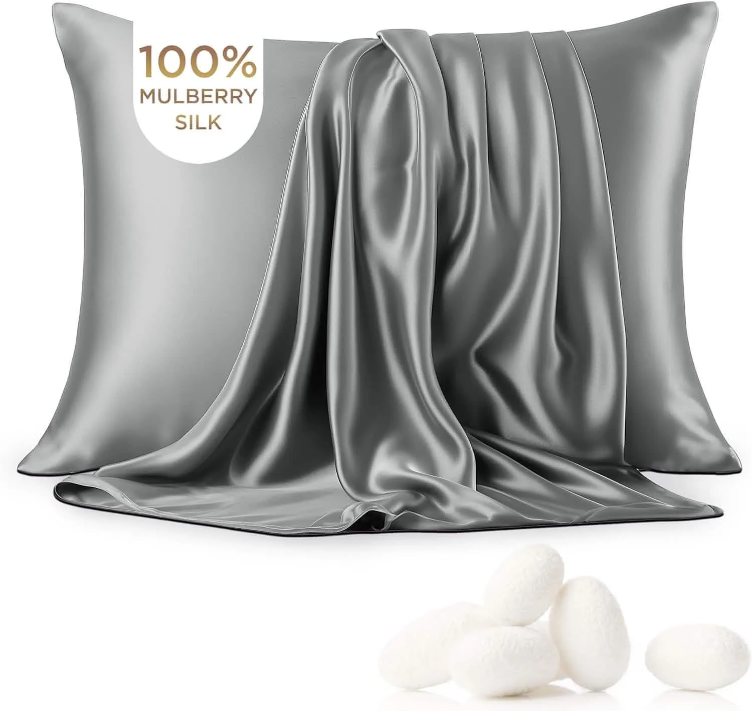 Bedsure Mulberry Silk Pillowcase