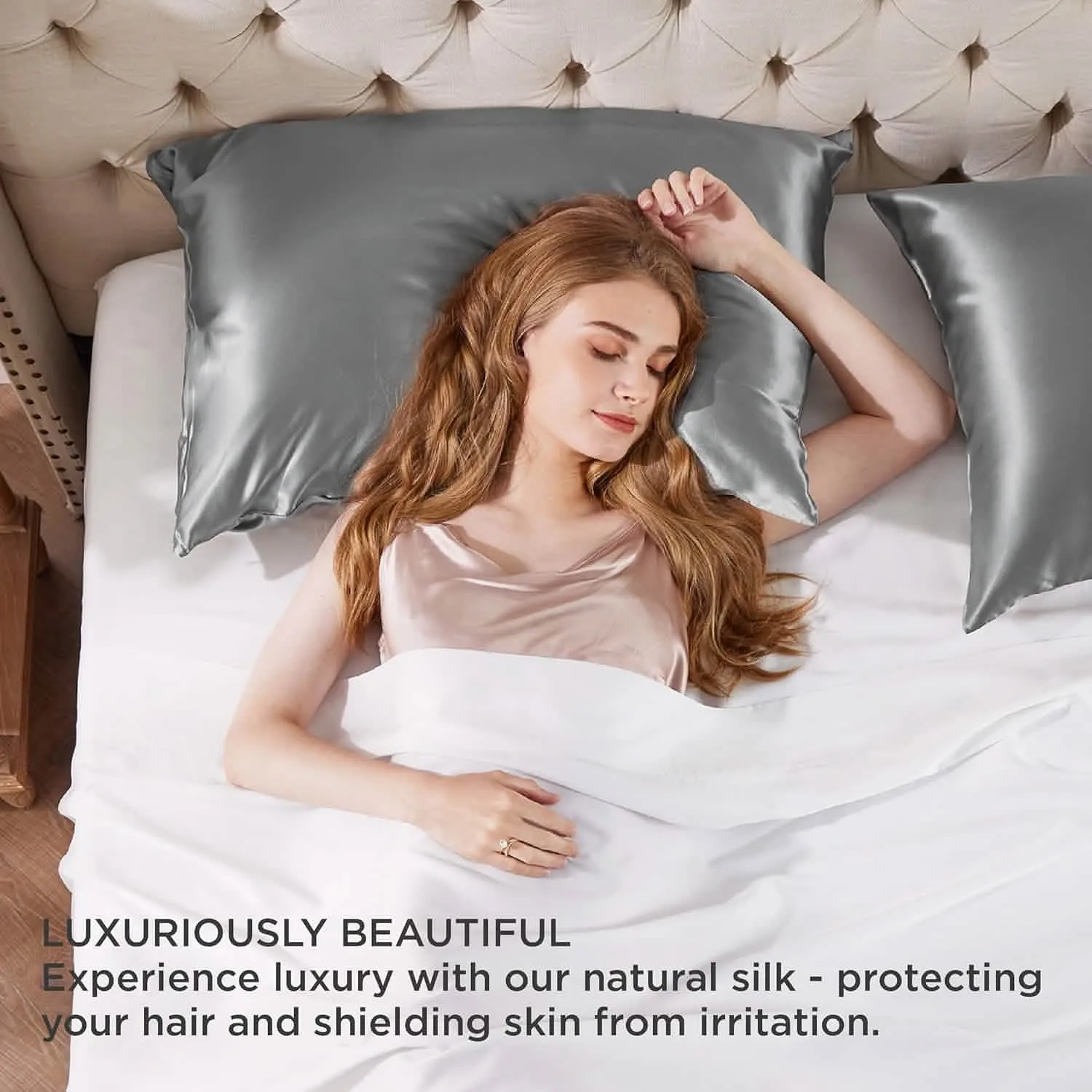 Bedsure Mulberry Silk Pillowcase