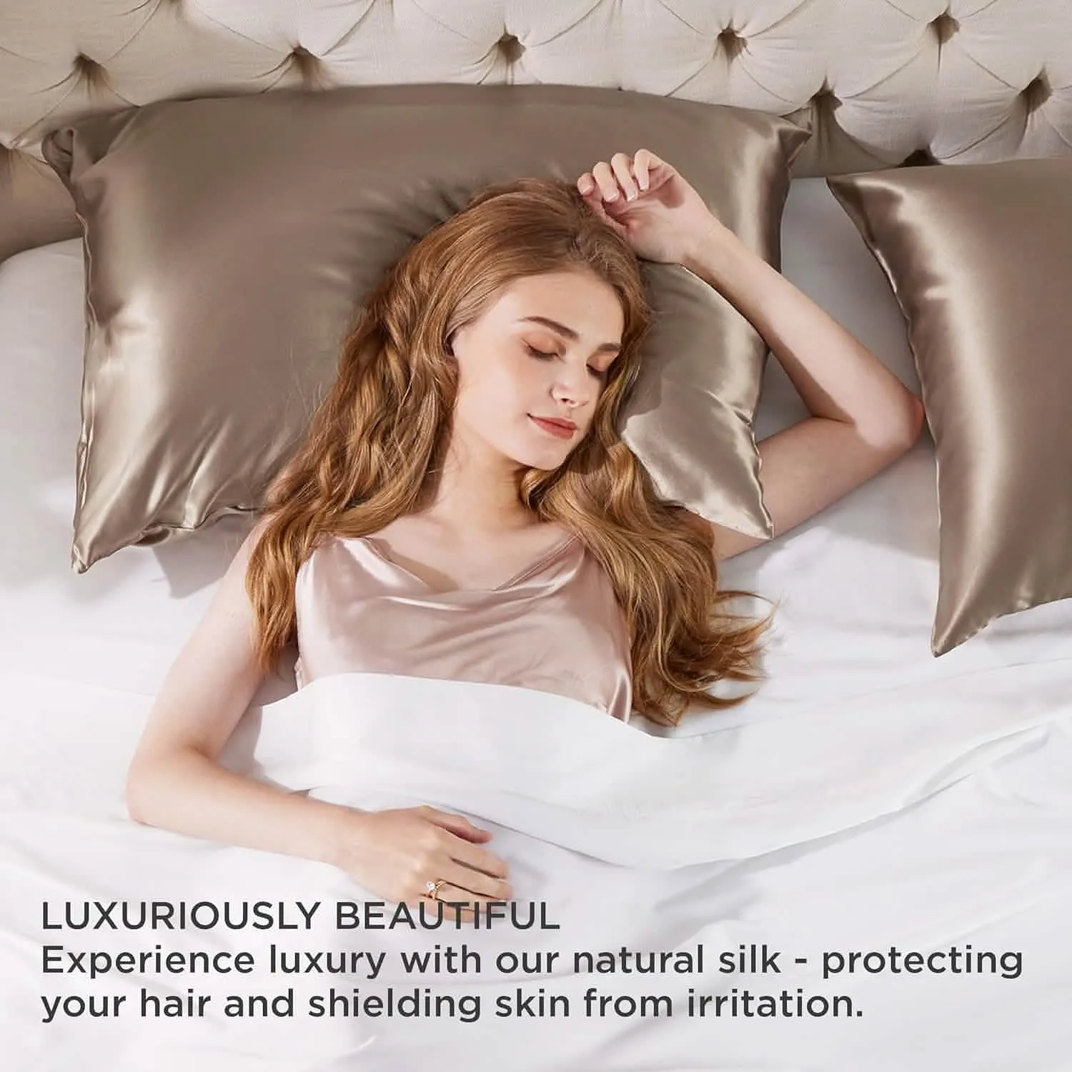 Bedsure Mulberry Silk Pillowcase