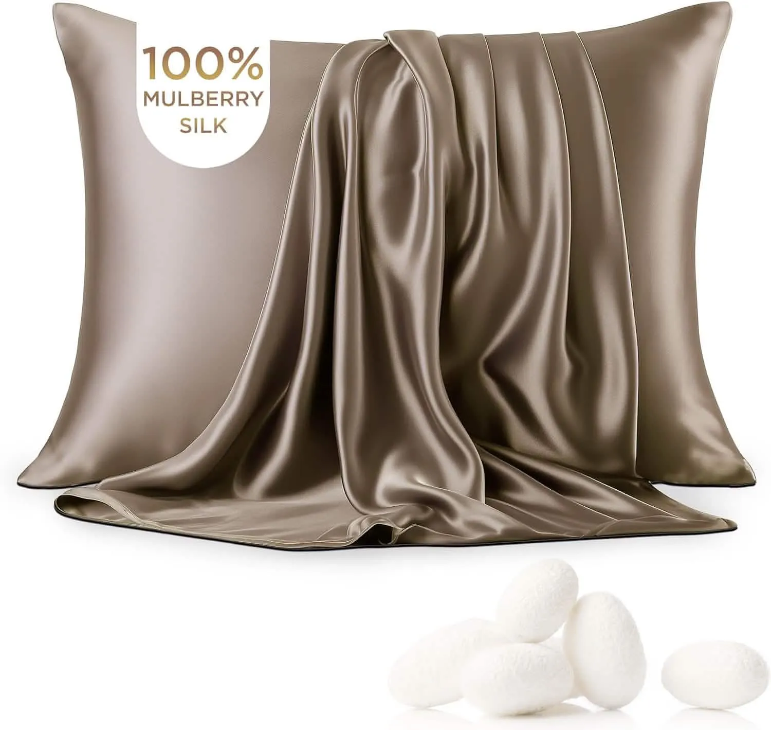 Bedsure Mulberry Silk Pillowcase