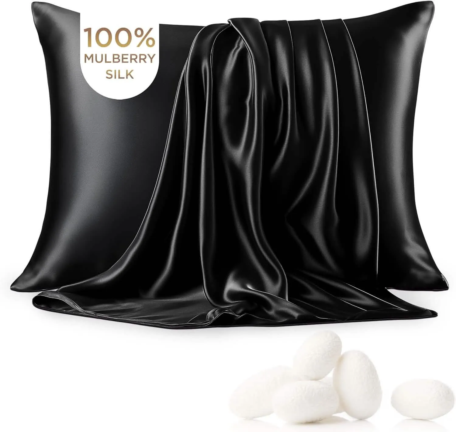 Bedsure Mulberry Silk Pillowcase