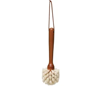 Beech Wood Dish Brush with Leather Tie