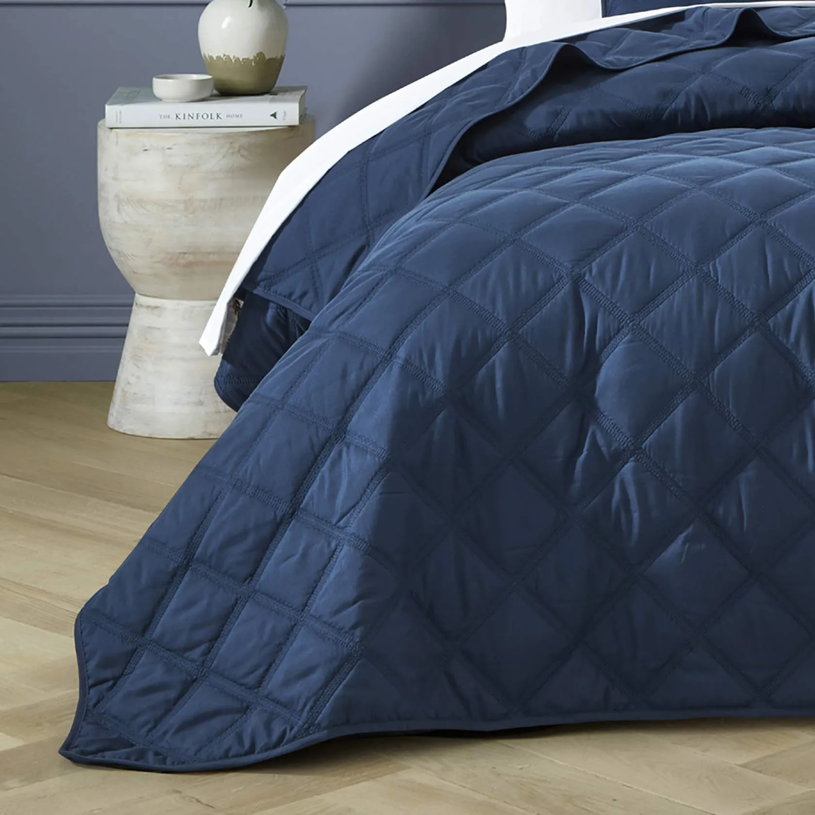 Bianca Barclay Coverlet Set Navy