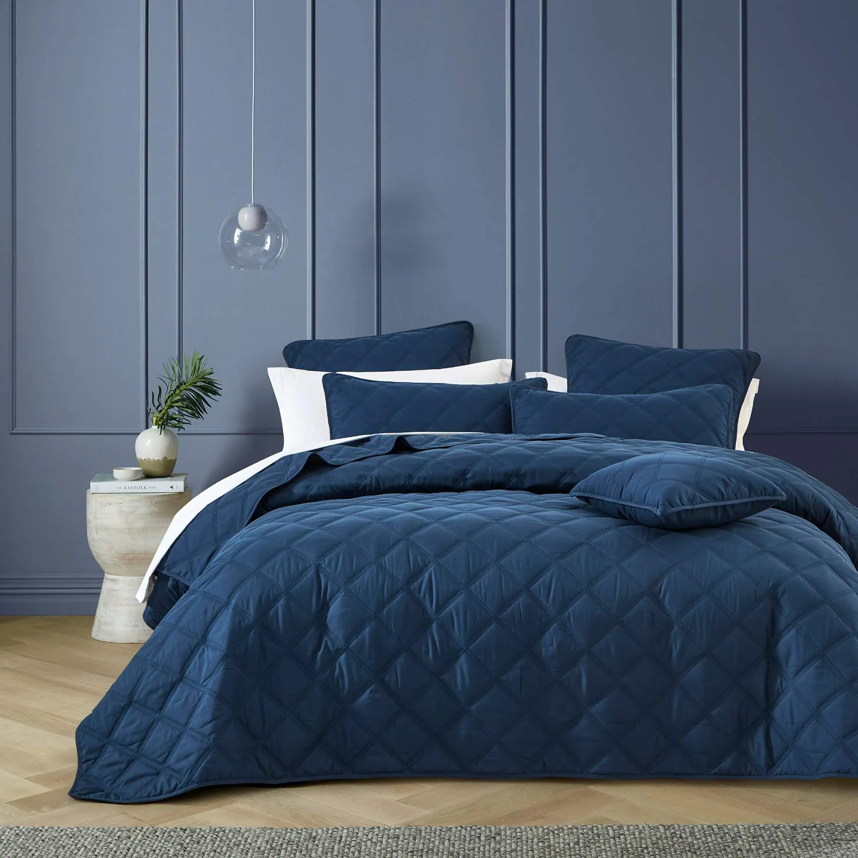 Bianca Barclay Coverlet Set Navy