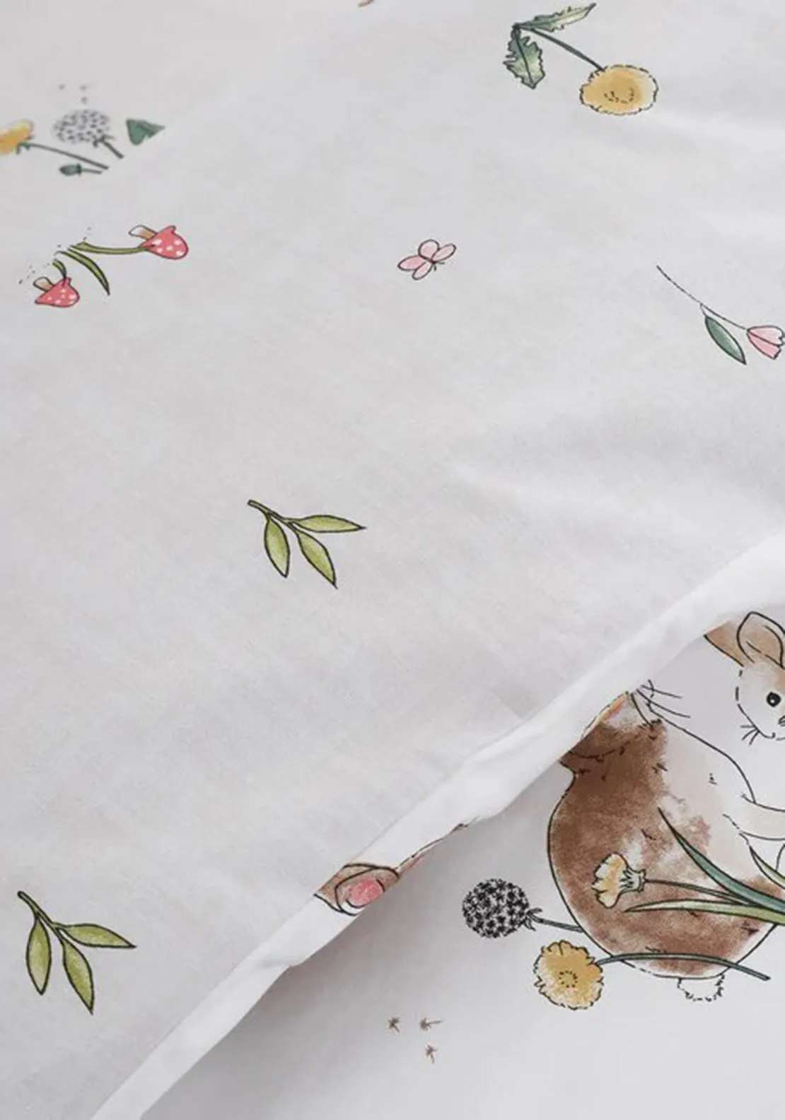 Bianca Home Bunny Rabbit Friends Duvet Set, White