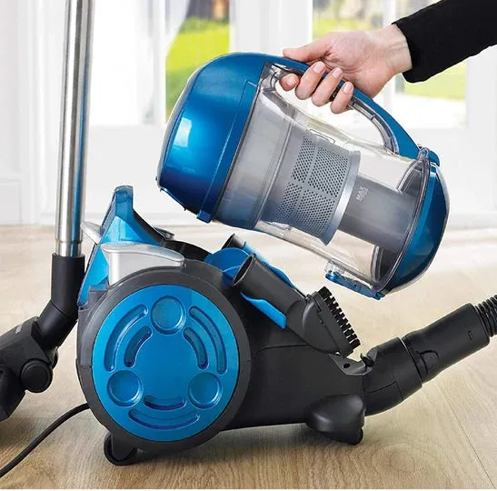 Black & Decker Canister Vacuum, 900Watts, 30Lit, Blue