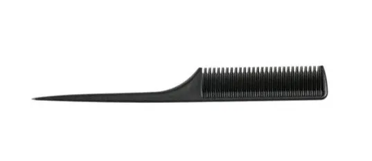 Black Carbon Fibre Tail Comb 230mm