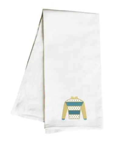 Blue Jockey Silk Hand Towel