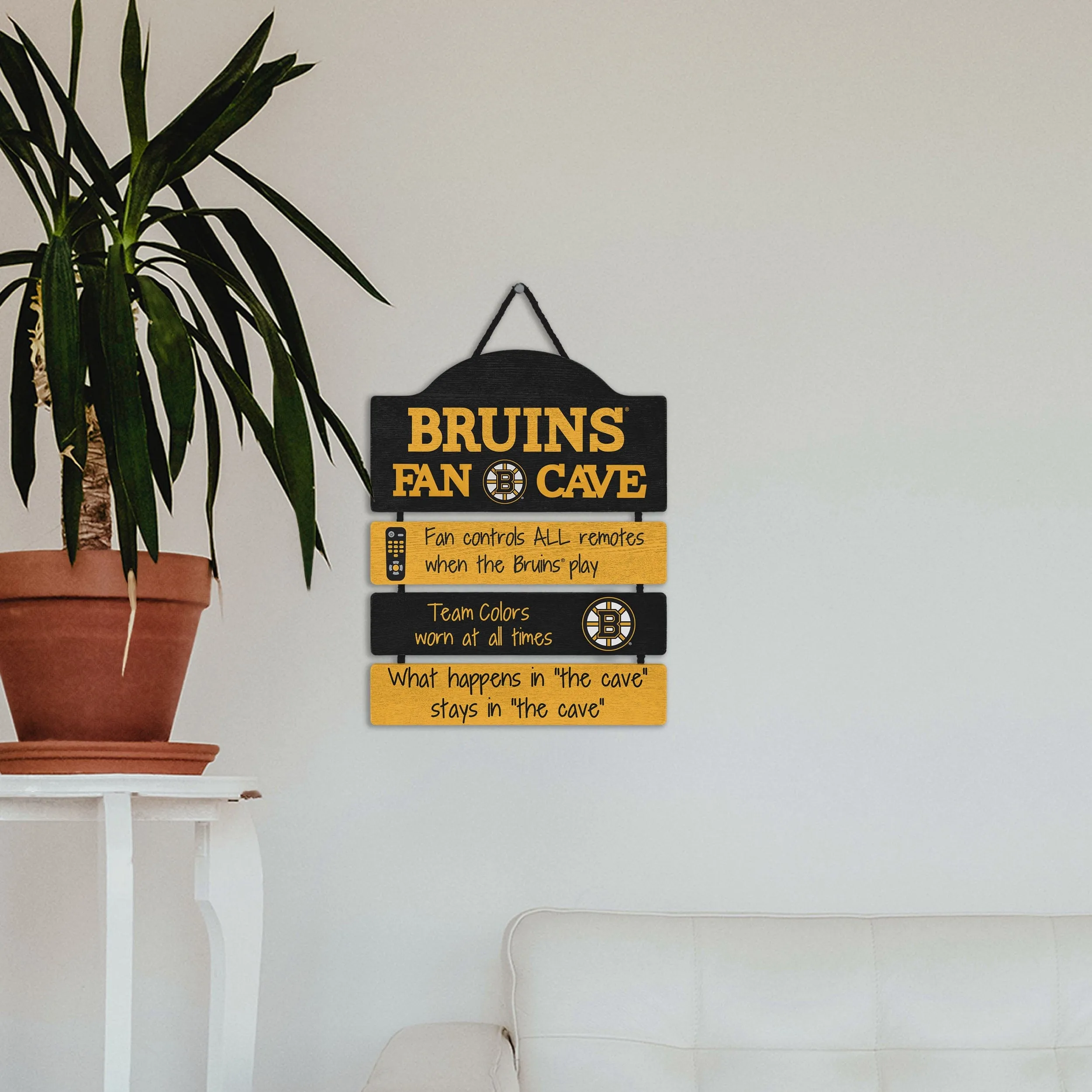 Boston Bruins Mancave Sign