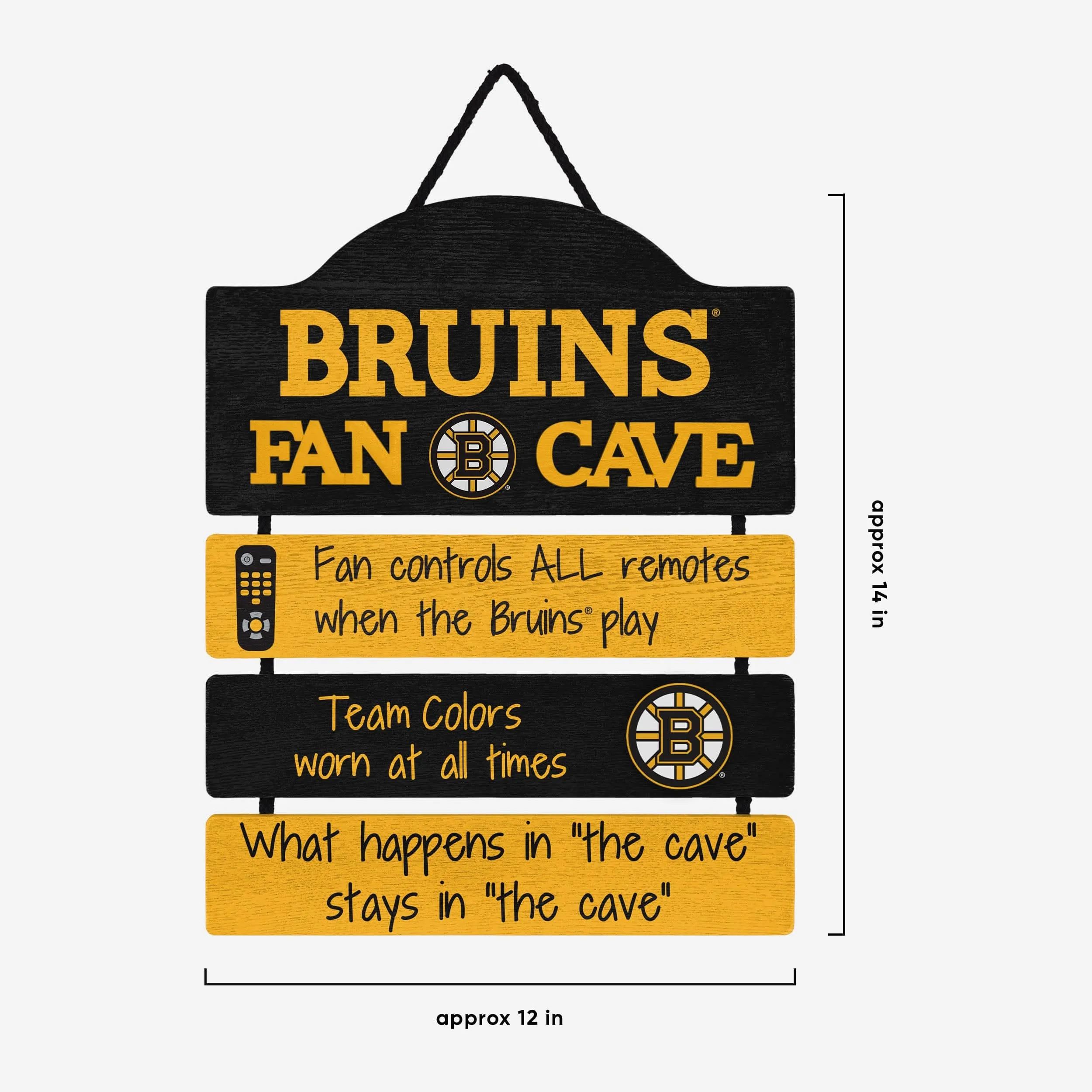 Boston Bruins Mancave Sign